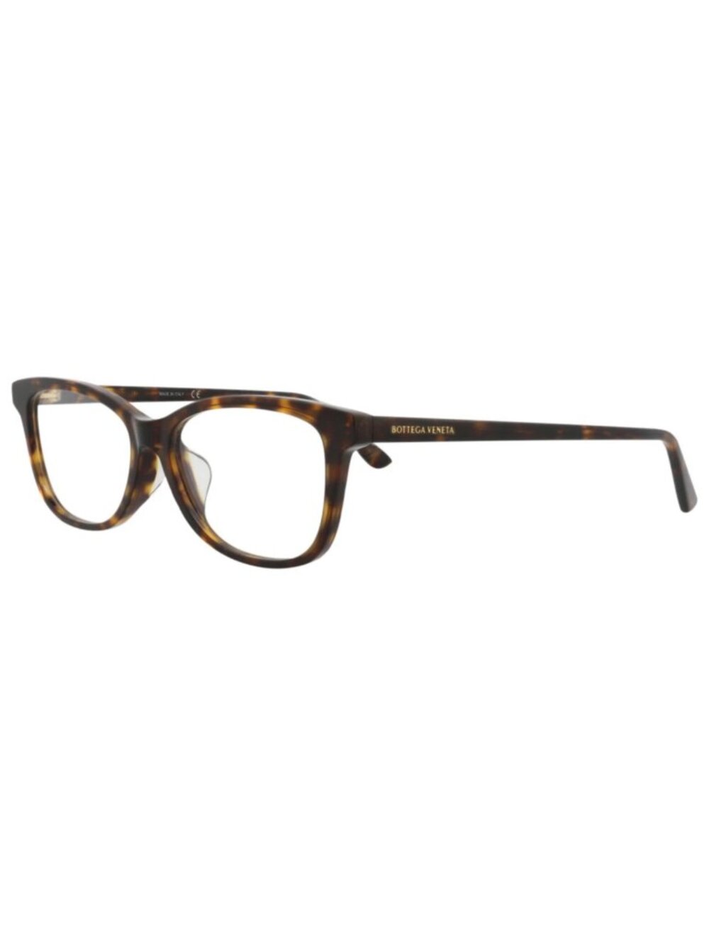 New Bottega Veneta Women's Eyeglasses Square Rectangle Acetate Frame Havana